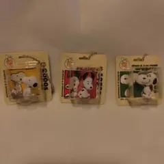 スヌーピー　PEANUTS パッケージミニチュアコレクション　3個セット