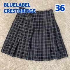 BLUELABEL CRESTBRIDGE プリーツスカート 36