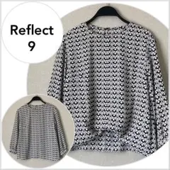 【美品♪】Reflect 幾何柄ツイスト風2WAYブラウスのサムネイル