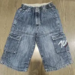 デニム カーゴパンツ ハーフパンツ 130cm