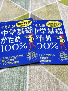 くもんの中学基礎がため100% 中2数学2冊セット(計算・関数編、図形編