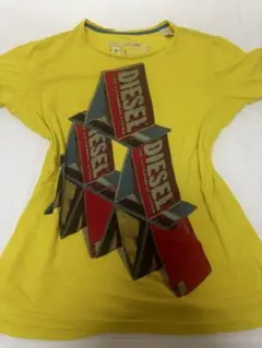 DIESEL Tシャツ 黄色 Mサイズ DIESEL