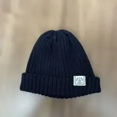 「未使用、美品」ビームス　ネイビー　ニット帽 51-53cm
