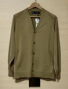 GU UNDERCOVER シアーコンビネーションニットカーディガン Lブラウン