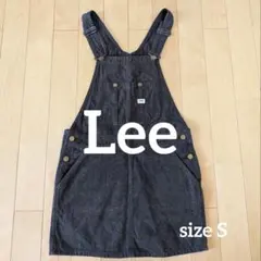 【春夏コーデに】Lee デニム サロペットスカート ミニ丈 S 爽やかカジュアル