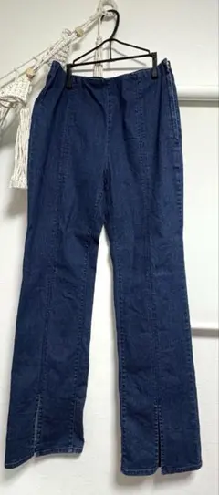 ダークブルーブーツカットデニム　XL,LLサイズ