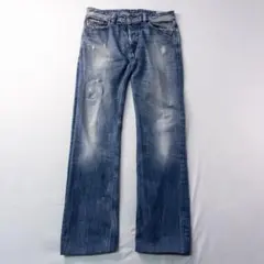 古着 DIESEL フェード ヤレ アメカジ Y2K グランジ ダメージデニム