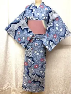 浴衣 有松鳴海絞り 向日葵と立涌 裄66.5cm - メルカリ