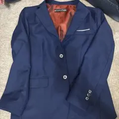 ネイビー シングルブレストジャケット