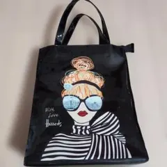 ハロッズ トートバッグ ブラック黒