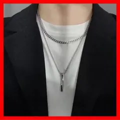 ネックレス シルバー チェーン メンズ ユニセックス 男女兼用 韓国 シンプル