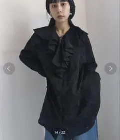 Ameri 2WAY EMBROIDERY RUFFLE BLOUSEのサムネイル