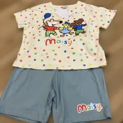【155】Maisy キャラクター パジャマ セット 水玉 メイシー 90cm
