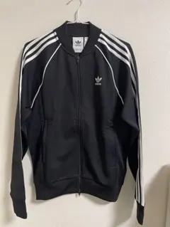 adidas ブラック ジャージ 上下セット