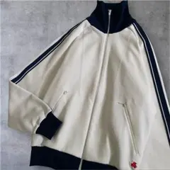 80s デサント トラックジャケットC-OS-3011 白 紺 Mのサムネイル
