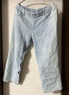 クロッシー 大きいサイズ クロップド丈 デニムパンツ Gパン ジーンズ 3L