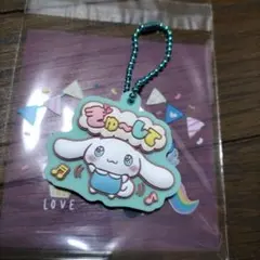 サンリオキャラクターズ　ぷっくりラバーマスコット　シナモロール