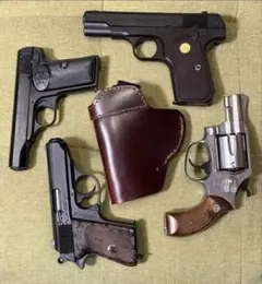 ★ヒップホルスター★S&W M36 チーフスペシャル等に★（本革、茶色）コスプレ