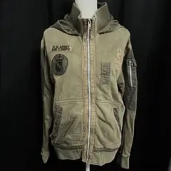 00s vintage AVIREX パーカー ミリタリー ジャケット 希少
