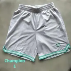 『美品』Champion バスケットボールパンツ　ホワイト Lのサムネイル