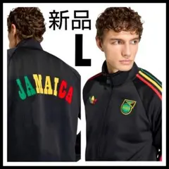 新品★黒★L★ジャマイカ‪×ボブ・マーリートラックジャケット★ジャージ★男女
