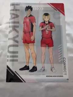 ハイキュー!! 黒尾鉄朗 孤爪研磨 クリアファイル くら寿司