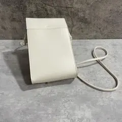 【美品】UNIQLO レザータッチ ミニツールショルダーバッグ  ナチュラル