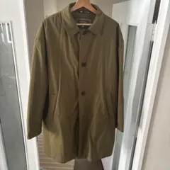 ZARA メンズ ステンカラーコート カーキ