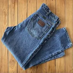 【美品】ラングラー 80s MJR-1955 デニム ジーンズ 青 35 メンズ