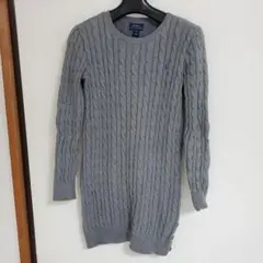 Polo Ralph Lauren グレー ケーブルニットセーター XL