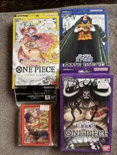 ワンピースカードゲームスタートデッキ3種＋スリーブビッグマム王下七武海百獣エース