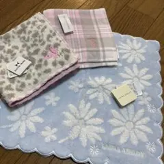 LAURA ASHLEY ほかハンカチセット3枚セット