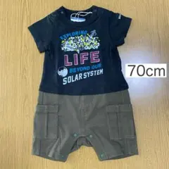 【新品未使用】 70cm 半袖ロンパース BREEZE ブリーズ