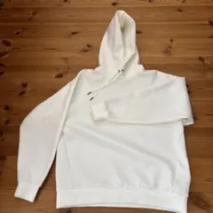 GU ホワイト フード付きパーカー M