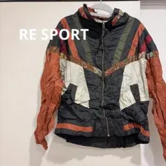 希少　一点もの　RE SPORTS 【M】ナイロンジャケット　レトロ