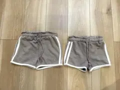 earth music&ecology ブラウンショートパンツ　2枚セット