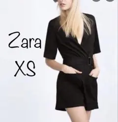 ザラブラックフェイクスエードロンパース