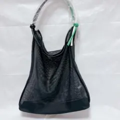BEAMS メッシュ トート black