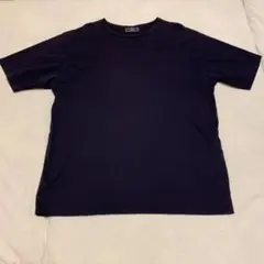 SHIPS ALBINI クルーネック無地Tシャツ Lサイズ ネイビー