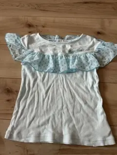 メゾピアノ　フリルカットソー　半袖　130cm