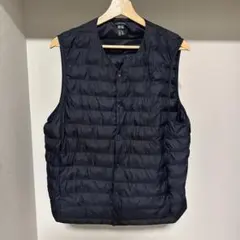 ユニクロ　パフテックコンパクトベスト　L ネイビー