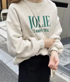 ビックシルエットロゴ刺繍スウェット