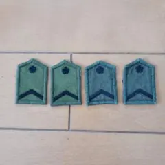 【貴重】陸上自衛隊　迷彩服用　階級章　三等陸曹　新旧モデルセット　レプリカ