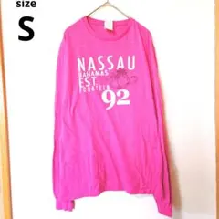 DELTA PRO WEIGHT NASSAU 長袖Tシャツ ピンク プリント