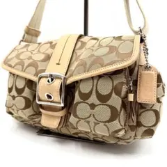 極美品 コーチ ソーホー シグネチャー ショルダーバッグ y2k 6835