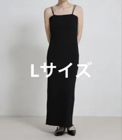 select MOCA ダブルストラップカップ付きリブキャミワンピース