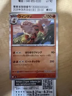 ウインディ カイオーガ 2枚セット