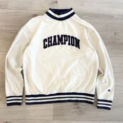 Champion リプライン　モックネックスウェット XL ホワイト　ネイビー