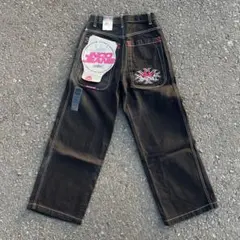 【タグ付き】80s〜90s jnco ブラック ワイドレッグ　ブラック　デニムのサムネイル