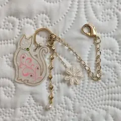 バッグチャーム 白猫 キーホルダー アクリルチャーム